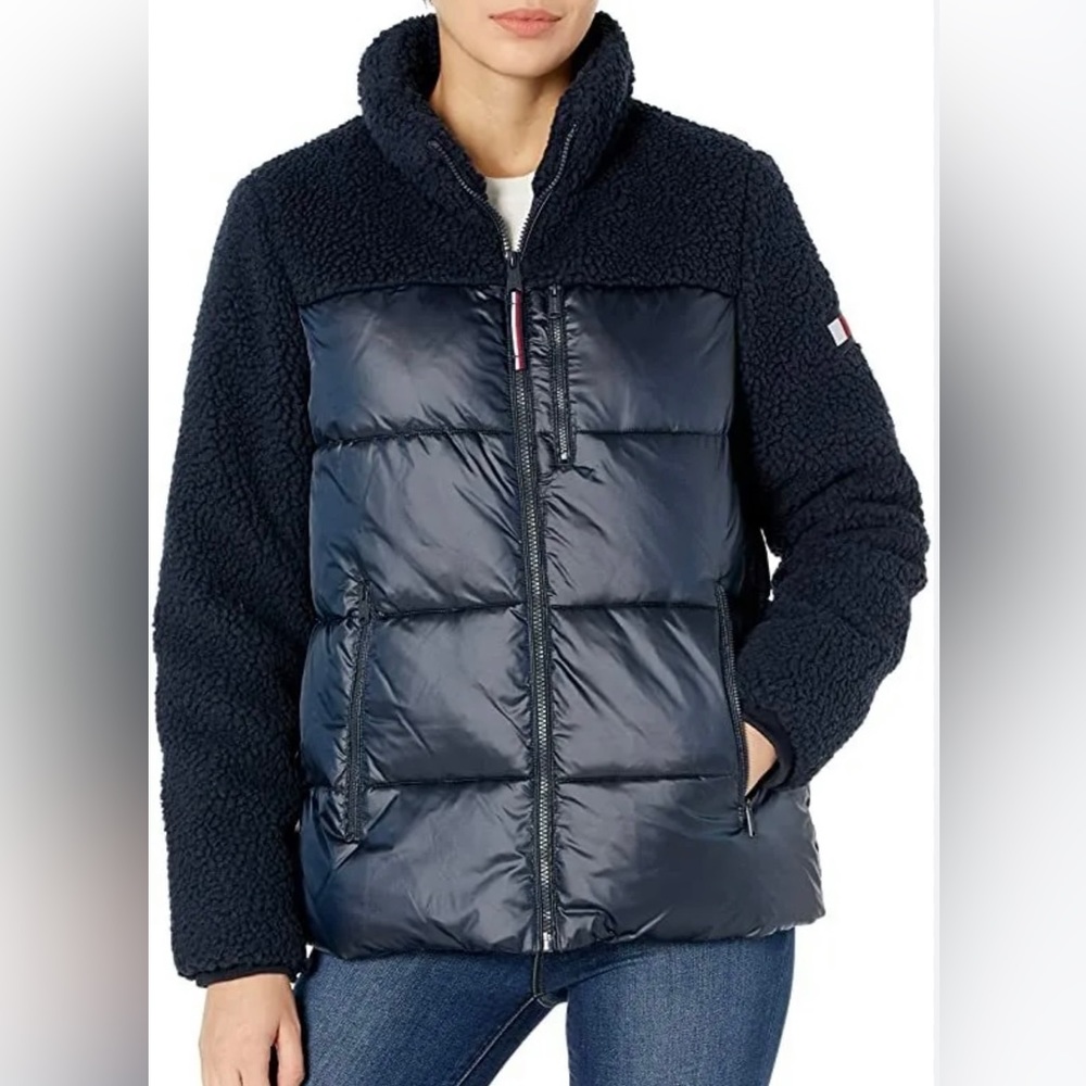 NWT Tommy Hilfiger Sherpa Nylon Jacket